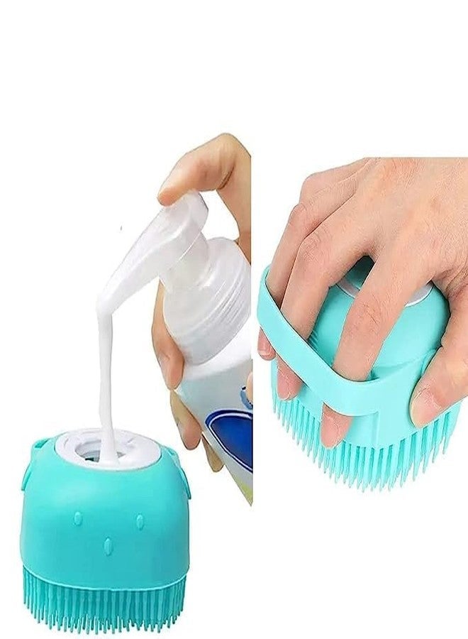 D&C PAWS Portable Pet Grooming Paw Cleaner and Silicone Shampoo Dispenser Bath Brush for Dogs and Puppies (Pack of 2) - Image 5